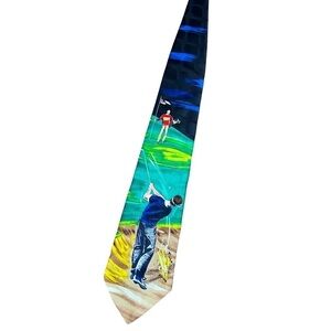 VTG American Sports Tie “Bunker” Golf Necktie Men’s Accessories OS